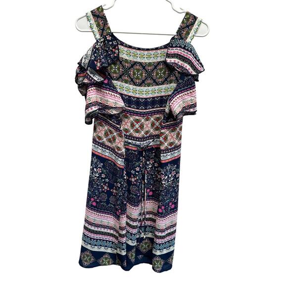 Speechless Women Mini Dress Y2K Cold Shoulder 18.5 Junior Boho Cottage XXL - Picture 6 of 11